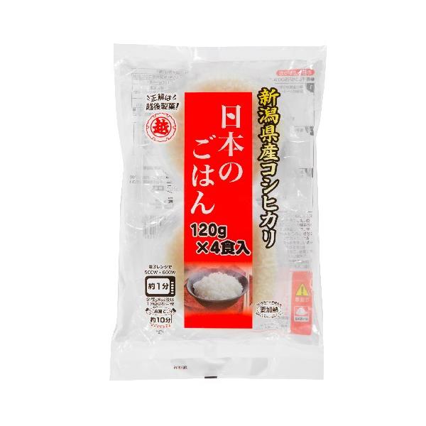 越後製菓 日本のごはん 4食入 120g×4×12 メーカー直送 | 越後製菓
