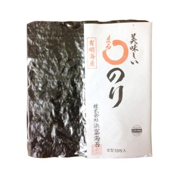 浜富海苔 まるのり 全型 10枚 x10 メーカー直送 | ブランド登録なし