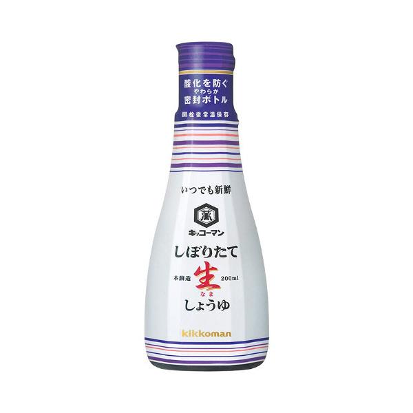 キッコーマン しぼりたて生しょうゆ 200ml ×6 メーカー直送 | kikkoman