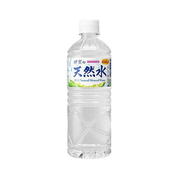 サンガリア 伊賀の天然水 ペット 600ml x24 メーカー直送 | サンガリア