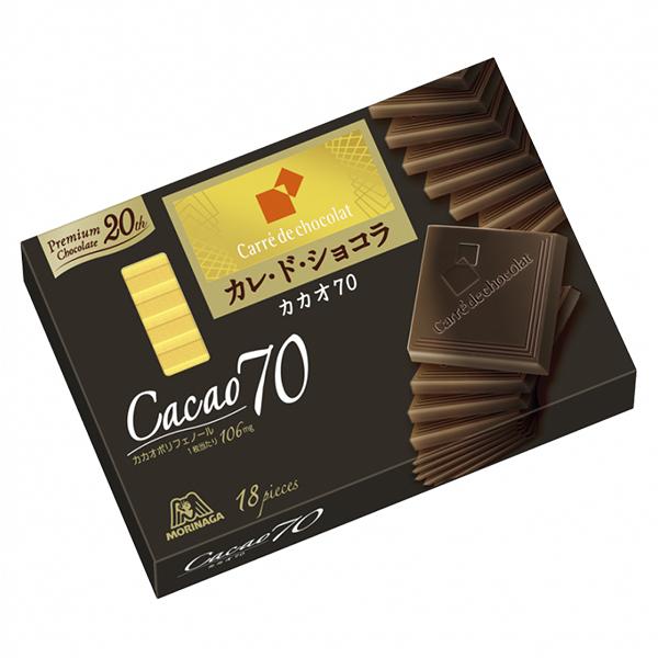 森永製菓 カレ・ド・ショコラ カカオ70 18枚 ×6 メーカー直送 | 森永製菓