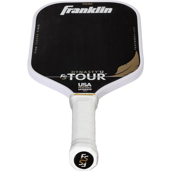 Franklin フランクリン ピックルボール パドル FS TOUR DYNASTY 12mm WHITE K4-59244 ラケット USAPA承認 上級者 送料無料 カーボン 薄め 耐久性 振動軽減