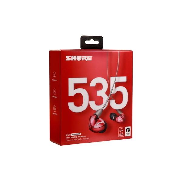 SHURE（シュア） SHURE SE535LTD-A レッド カナル型イヤホン : MAXZEN