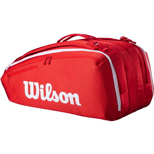 ウィルソン WR8036601001 SUPER TOUR WILSON RED 15PK 2025 Red テニスラケットバッグ_1