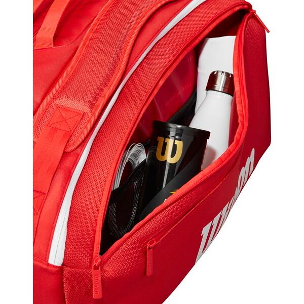 ウィルソン WR8036601001 SUPER TOUR WILSON RED 15PK 2025 Red テニスラケットバッグ_6