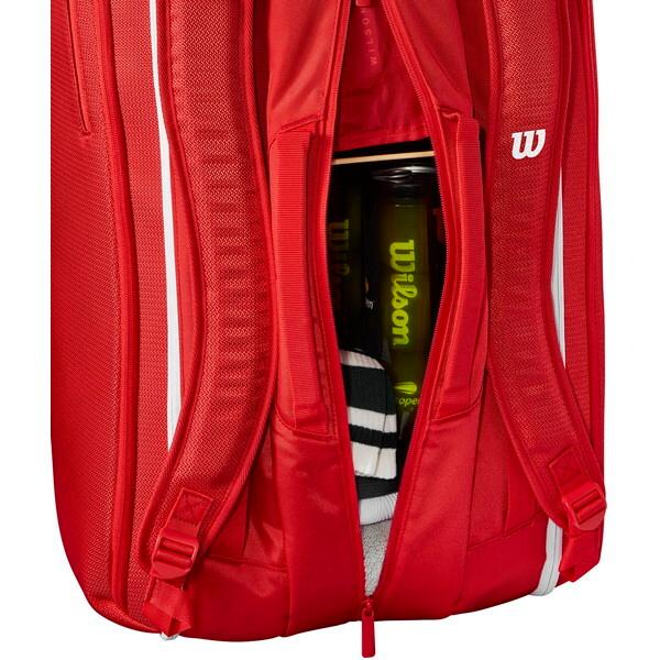 ウィルソン WR8036601001 SUPER TOUR WILSON RED 15PK 2025 Red テニスラケットバッグ_9
