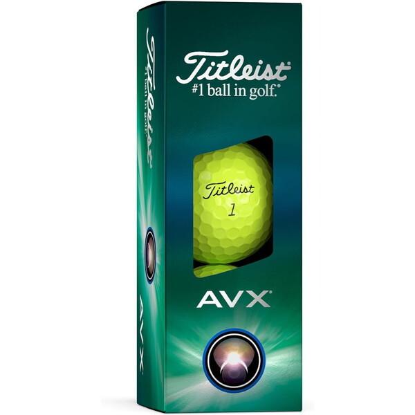 Titleist AVX ゴルフボール イエロー Titleist タイトリスト（Titleist） AVX ボール イエロー 1ダース 2024