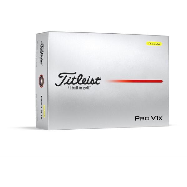 最新 タイトリストPRO V1X 2025年モデル 30個　　イエロー Titleist（タイトリスト） 日本正規品 PRO V1X ボール 2025年モデル
