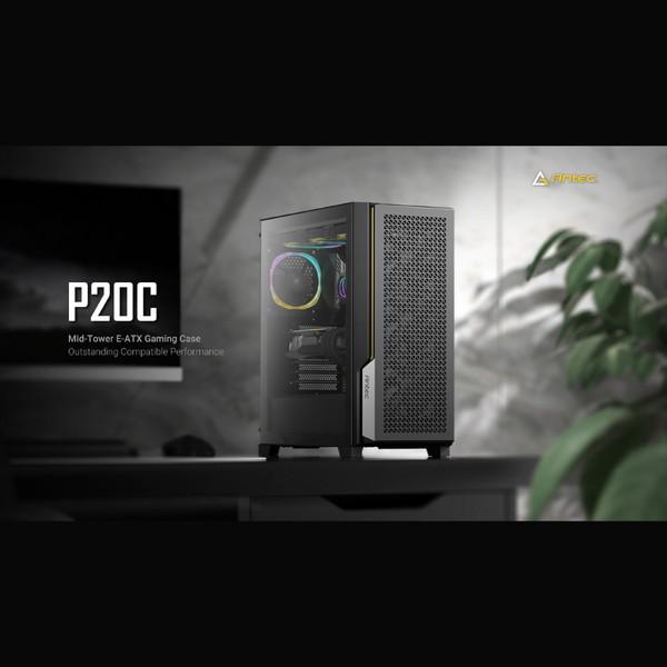 ANTEC P20C ブラック ミドルタワーケース (E-ATX対応/強化ガラス搭載) | Antec | 16