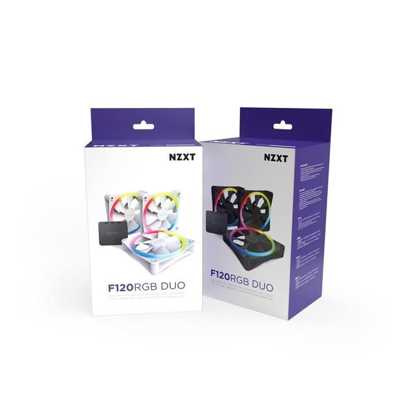 NZXT RF-D12TF-B1 F120 RGB DUO TRIPLE PACK & RGB Controller Black RGB LEDファン | NZXT | 01