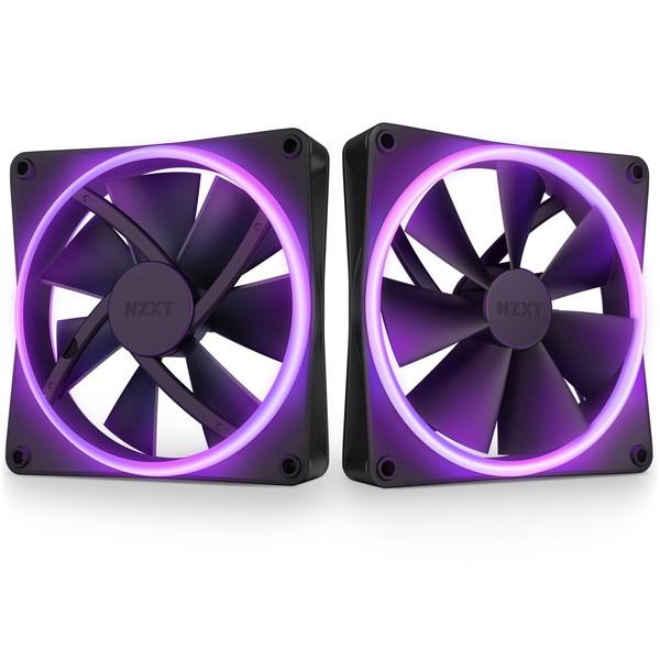NZXT RF-D14DF-B1 NZXT F140 RGB DUO TWIN PACK & RGB Controller