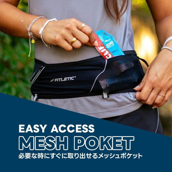 フィットレティック 360 PLUS BLK XL ランニング ポーチ ウエストポーチ 腹巻きタイプ ペットボトル 500ml 軽量 マラソン ジョギング アウトドア | FITLETIC | 05
