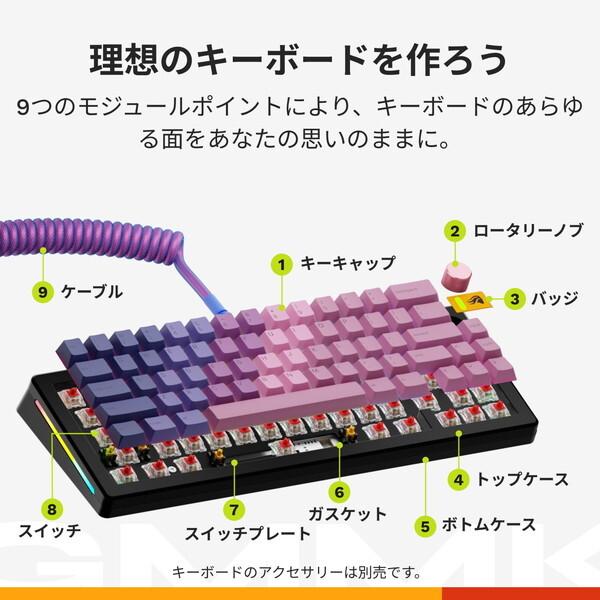 Glorious GLO-KB-GMMK3-PRO-65-PB-HE-W-BLK-US ブラック ゲーミングキーボード 有線 (英語配列 65キー)_14