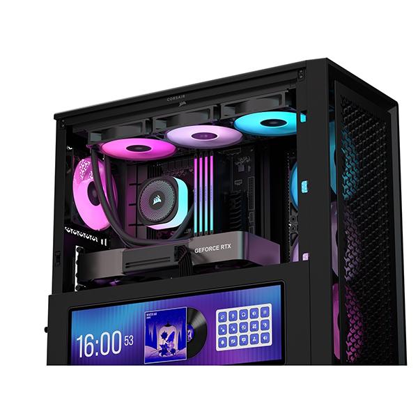 Corsair CC-9011326-WW ブラック FRAME 4000D LCD RS ARGB Premium Mid-Tower ミドルタワー PCケース メーカー直送 | CORSAIR | 15