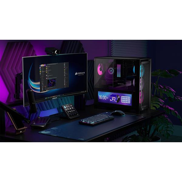 Corsair CC-9011326-WW ブラック FRAME 4000D LCD RS ARGB Premium Mid-Tower ミドルタワー PCケース メーカー直送 | CORSAIR | 19