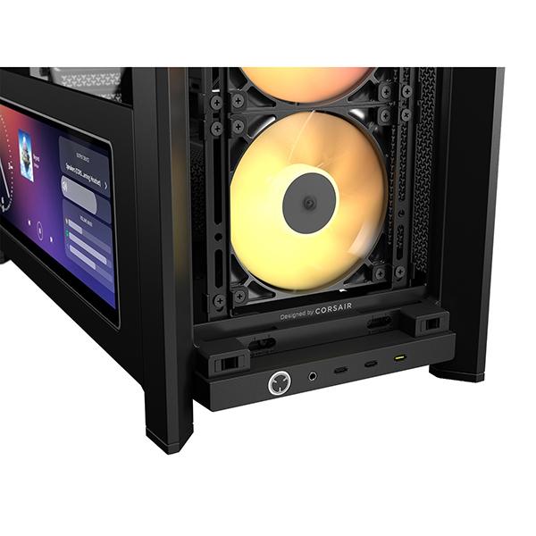 Corsair CC-9011326-WW ブラック FRAME 4000D LCD RS ARGB Premium Mid-Tower ミドルタワー PCケース メーカー直送 | CORSAIR | 07