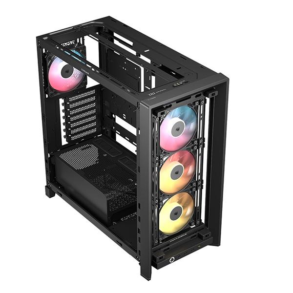 Corsair CC-9011326-WW ブラック FRAME 4000D LCD RS ARGB Premium Mid-Tower ミドルタワー PCケース メーカー直送 | CORSAIR | 08