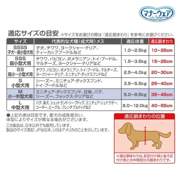 8個セット ユニチャーム マナーウェア 女の子用 Mサイズ モーヴピンクドット・チェック 34枚_6