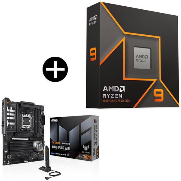 セット売り Ryzen9 9900X ASUS TUFGAMING X870 AMD Ryzen 9 9900X W/O Cooler WOF (12C/24T、4.4GHz、120W) CPU +
