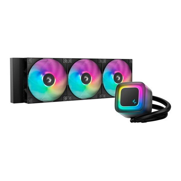 DEEPCOOL R-LE360-BKAMMC-G-2 ブラック LE360 V2 CPUクーラー + R-AM5TPG-CUNNAN-G (AM5 Thermal Paste Guard) AMD AM5専用グリスガードプレート セット_1