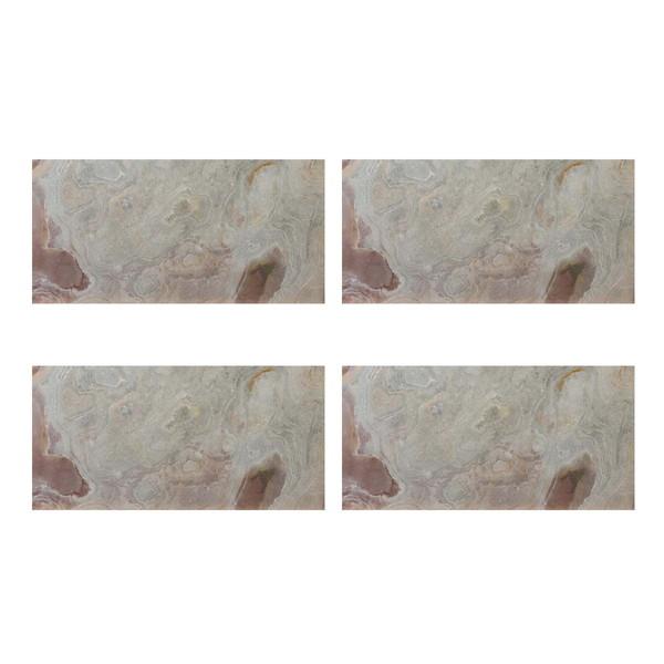 住まいスタイル STN0612-4P-WHT 「DIY Stone」 DIYで貼れる天然石タイル 122×61cm (2.97m2) 4枚セット メーカー直送_1