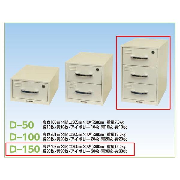 キーボックス引出式 D-150 アイボリー タチバナ製作所_2