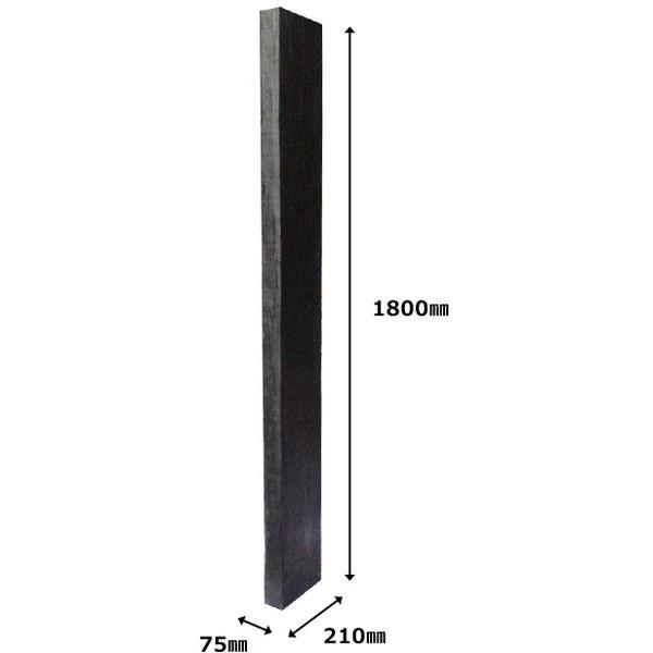 FRP軽量枕木187 旭興進 ダークブラウン ウッドフェンス メーカー直送_2