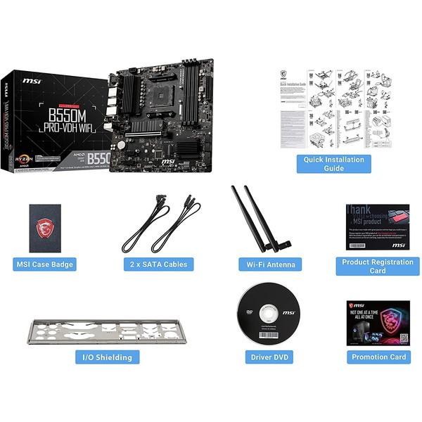 MSI MSI B550M PRO-VDH WIFI microATXマザーボード : MAXZEN Direct