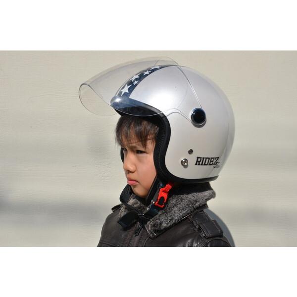 RIDEZ RIDEZ Jr STAR PEARL WHITE (53-54cm) 子ども用バイクヘルメット