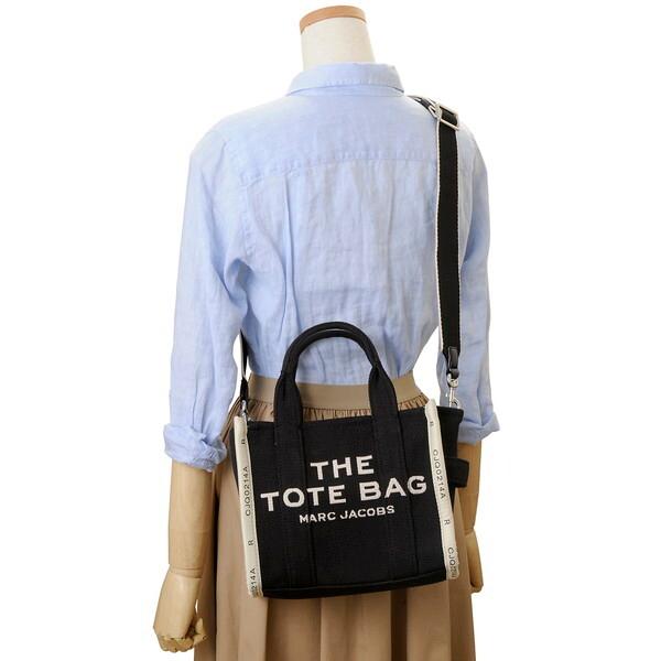 MARC JACOBS マークジェイコブス トートバッグ ザ トート ブラック 黒 M0017025 001 THE TOTE BAG JACQUARD SMALL TOTE BLACK ブランド プレゼント 並行輸入品の画像