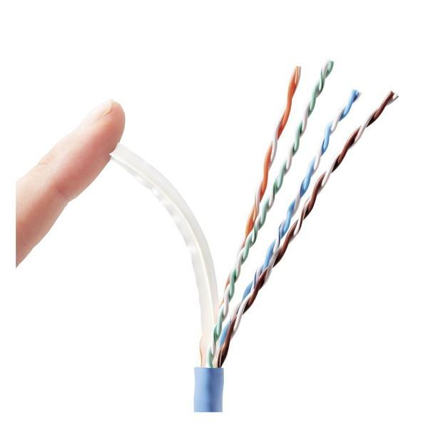 ELECOM（エレコム） ELECOM LD-GPAL/BU100RS LANケーブル CAT6A対応 EU