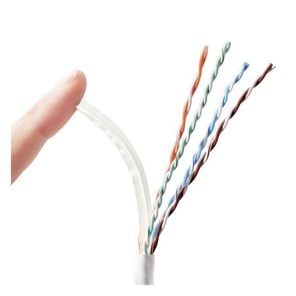 ELECOM（エレコム） LANケーブル LD-GPAL/WH100RS CAT6A対応 EU RoHS