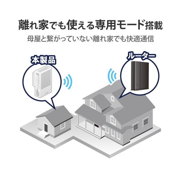 無線LAN中継器 ELECOM エレコム WTC-X1800GC-W Wi-Fi 6(11ax) 1201+574Mbps ホワイト メーカー直送｜maxzen｜04