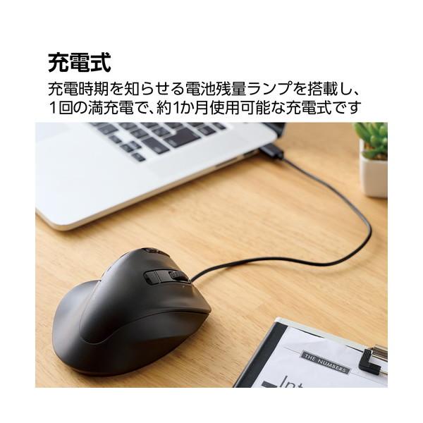 マウス ELECOM エレコム M-XGXL50MBSKBK Bluetooth 無線2.4GHz 静音 ワイヤレス 8ボタン チルトホイール付 右手専用 XLサイズ EX-G PRO ブラック メーカー直送_6