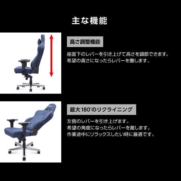 AKRacing PREMIUM-DENIM Premium Low Edition(Denim) オフィスチェア_4