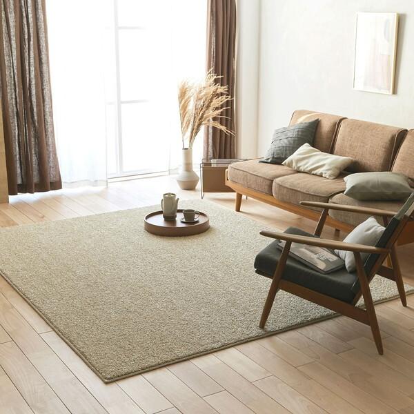 スミノエ ラグ ルネ 190×240cm ベージュ 防炎 13139886-2-190240