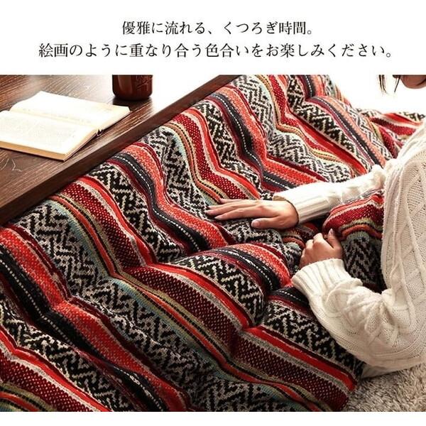 こたつ布団 イケヒコ・コーポレーション 1151720293003 イエロー 長方形 日本製 シェニール カラフル エスニック 約200×250cm メーカー直送_5