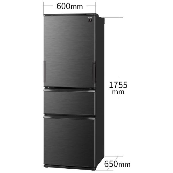 SHARP（シャープ） 冷蔵庫 二人暮らし 374L 300L 大容量 3ドア 両開き