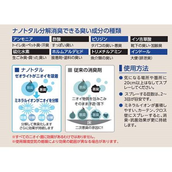 積水マテリアルソリューションズ J5M7550 ナノトタル 消臭抗菌スプレー