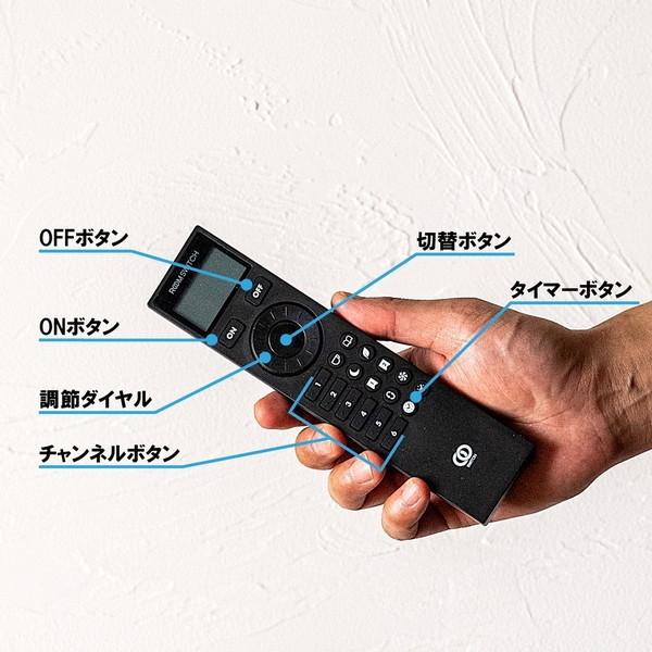 gram8 TC-2014-BSBKSET リモコン、ベースセット ショートマンクス フロアライト ブラス/ブラック_2