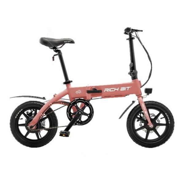 【東京都】美品・電動アシスト自転車 折りたたみ シティタイプ Acalie RICHBIT CITY ASSIST サクラピンク 電動アシスト自転車 (14