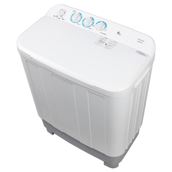 MAXZEN（マクスゼン） 洗濯機 縦型 6kg 二槽式洗濯機 コンパクト 