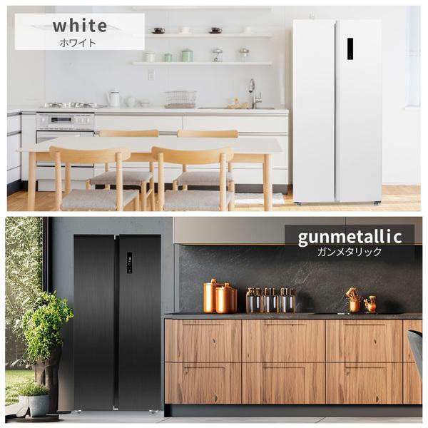 MAXZEN（マクスゼン） 冷蔵庫 430L 二人暮らし 収納 観音開き 大容量