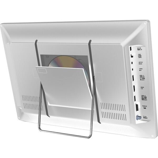 DVDプレーヤー OVERTIME OT-FTD17AK-WH DVDプレーヤー (地デジチューナー搭載/17型