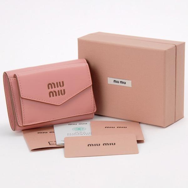 miu miu（ミュウミュウ） 【並行輸入品】 三つ折り財布 ピンク 5MH021