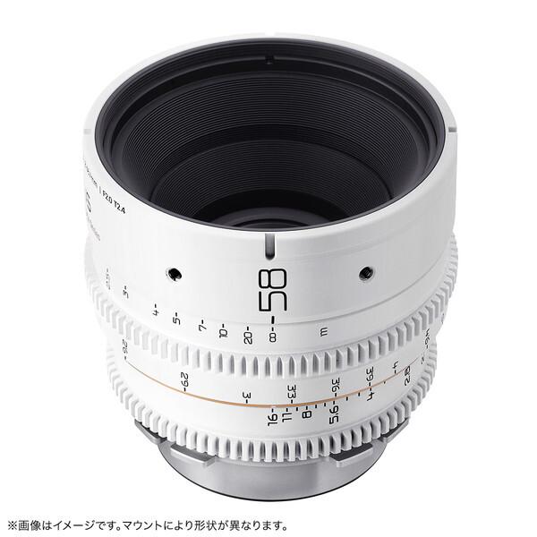 毒鏡 DL-MP58-EF-W ホワイト DULENS APO Mini Prime 単焦点 シネマレンズ キヤノンEFマウント_1