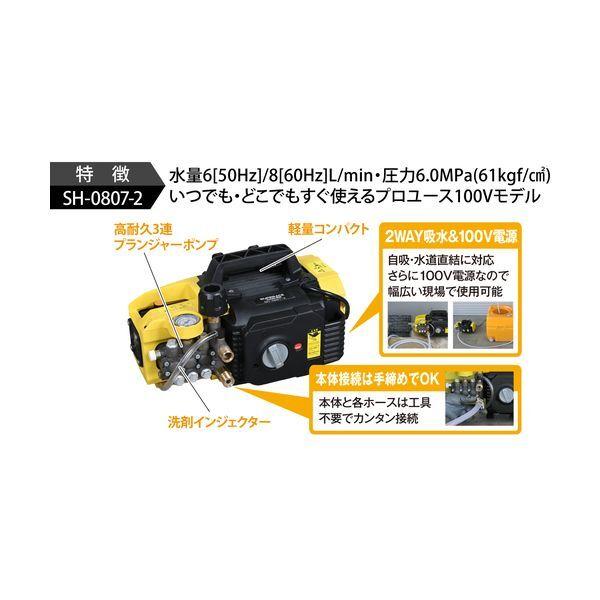 スーパー工業 SH08072 100V高圧洗浄機 SH-0807-2 ポータブルタイプ