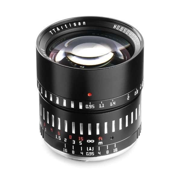 TTArtisan 50mm f/0.95C X(BS) ブラック×シルバー カメラ用交換レンズ