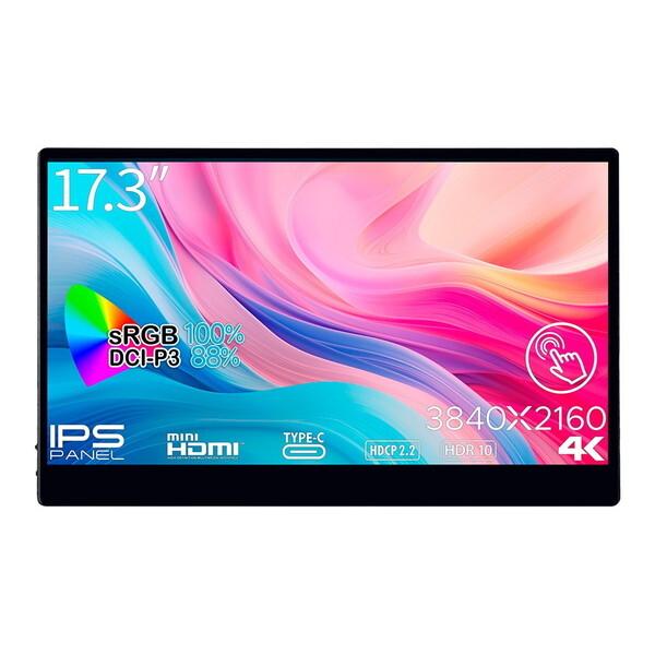JAPANNEXT JN-MD-IPS173UHDR-T 17.3型 モバイルディスプレイ : MAXZEN