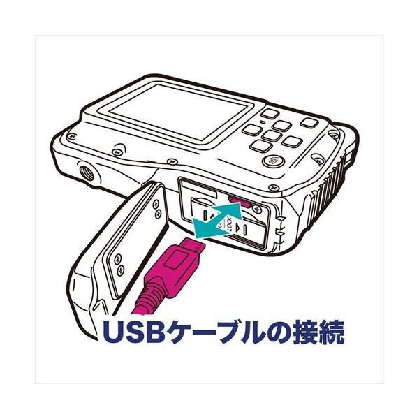 ヴェルド TN-WTP-CAM01/RED レッド コンパクトデジタルカメラ (800万画素)_9